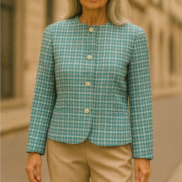 Vintage Pendleton Plaid Blazer Jacket - Picture 1 of 7
